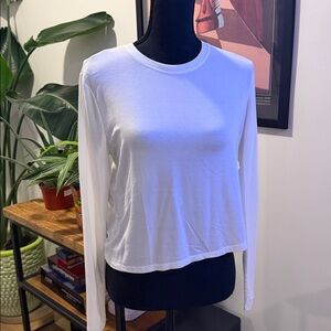 Babaton White Long Sleeve Shirt
